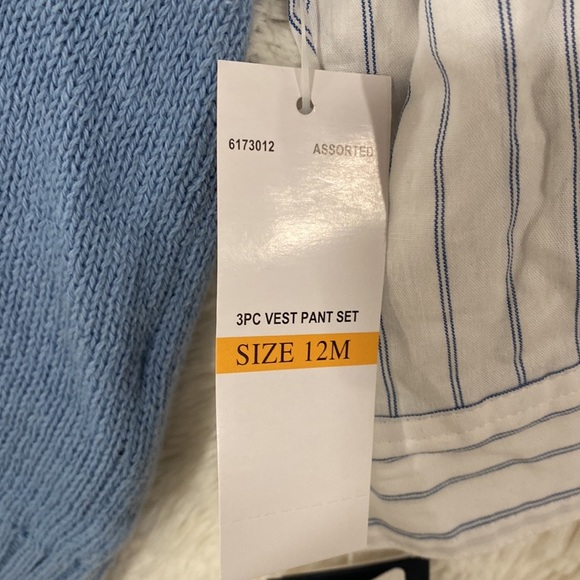 NWT Izod Infant 2 piece set, button down shirt and sweater vest. Size 12 months - Picture 4 of 4